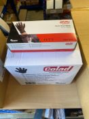 10 boxes, 60 pcs per box of nitrile gloves black, size large