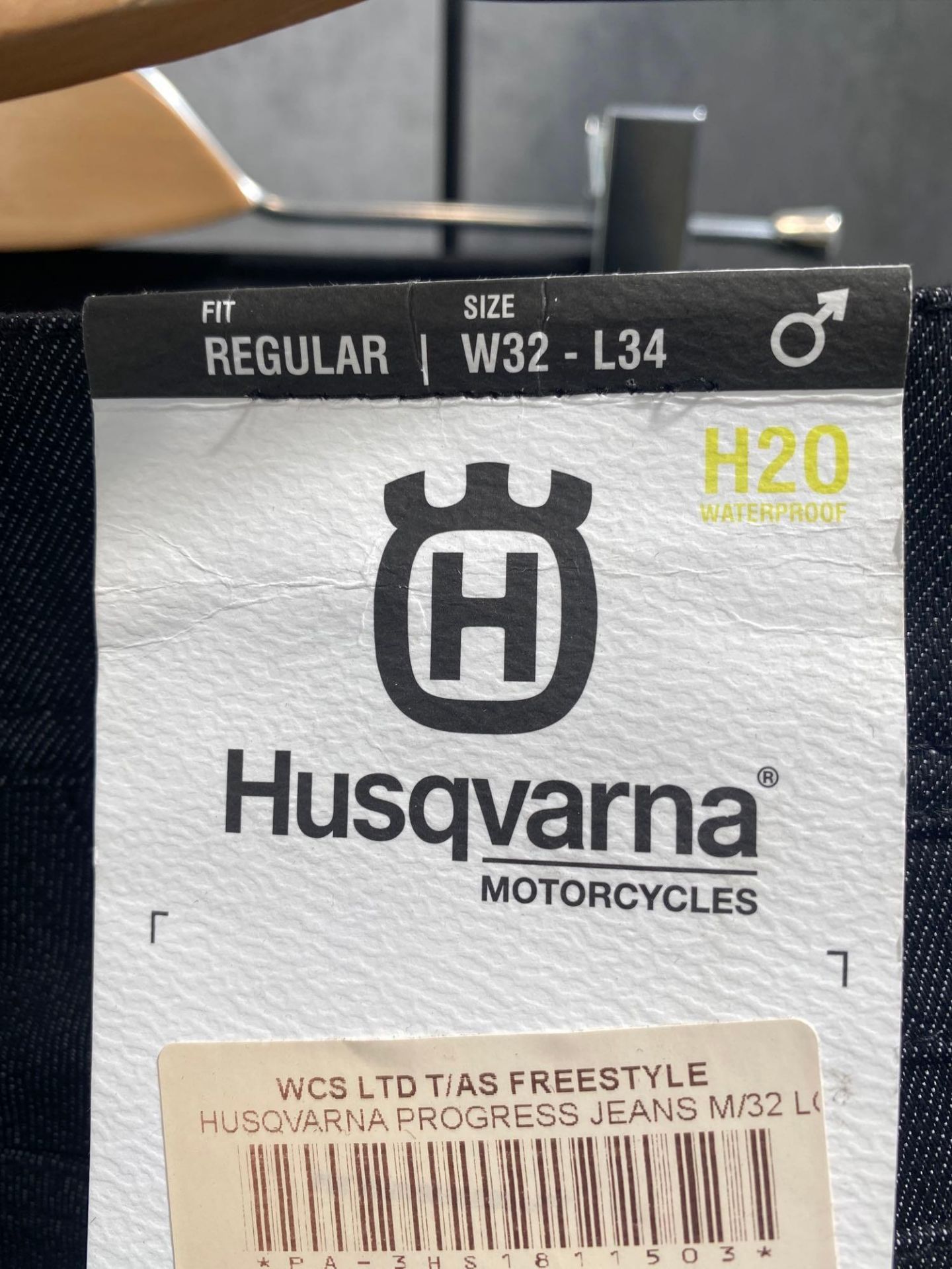 Husqvarna Revit progress jeans size M waist, 32 length, 34 regular fit, RRP £208.19 - Bild 3 aus 4