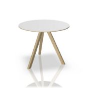 HAY CPH20 white laminate tabletop with three solid oak leg base (new & boxed) (Located: Billericay)