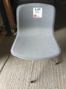 HAY AAC10 grey cloth upholstered with chrome base chair (Located: Billericay)