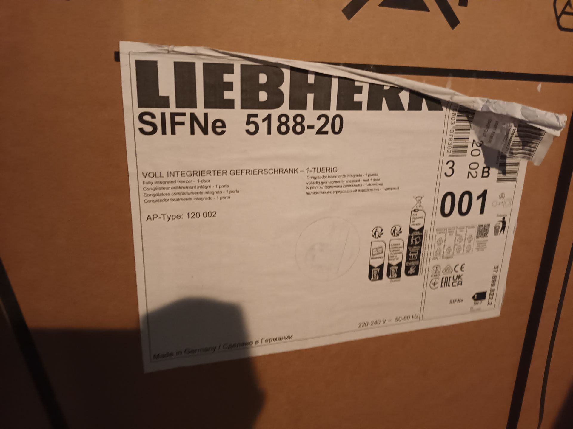 Liebherr SIFNE 5188-20 fully integrated freezer (boxed & sealed) (Located: Billericay) - Bild 2 aus 3