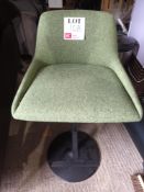 Andreu World green upholstered bar stool (Located: Billericay)