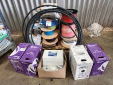 Pallet comprising a quantity of various cable reels (Located: Hanslope)