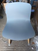 HAY AAC12 grey chair with wooden legs (new & boxed) (Located: Billericay)
