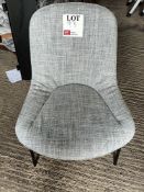Walter Knoll Sheru 1444 grey upholstered chair (Located: Billericay)