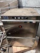 Sammic 20720 Azkoiltia stainless steel under-counter dishwasher (Located: Hanslope)