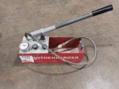 Rothenberger RP50-S pressure testing pump (Located: Hanslope)