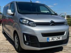 Citroen Spacetourer Business BHDI S/S 9-seater MPV, registration number: LJ67 ZNE with approximately