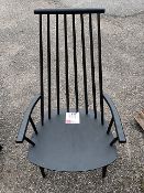 HAY black high-back chair (Located: Billericay)
