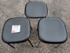 Three various black stools (Located: Billericay)