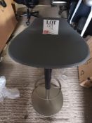 Arper BARBAR Simon Pengelly grey leather upholstered bar stool (wear and tear in leather, see images