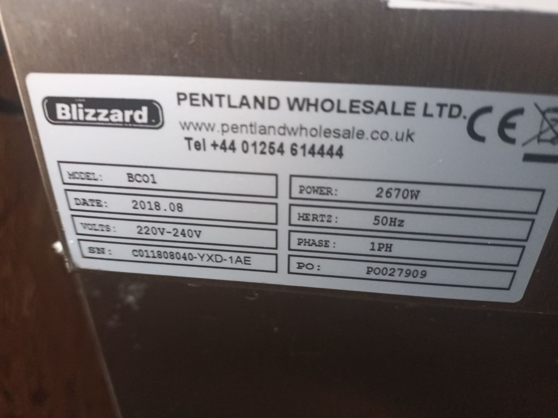 Blizzard BC01 commercial oven (Located Billericay) - Image 2 of 2