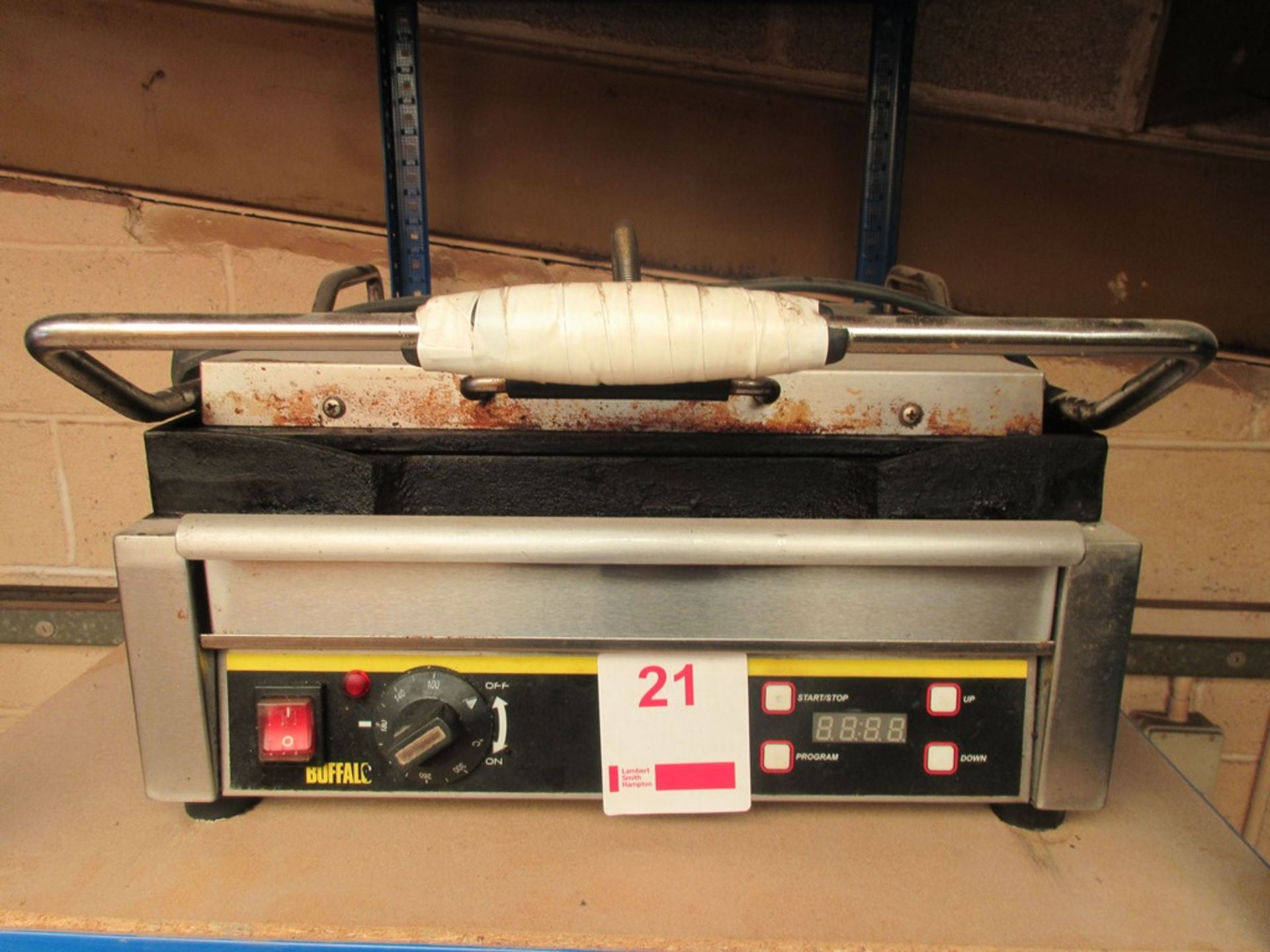 Buffalo bench top panini machine, model L519-B, serial no. 201410024784