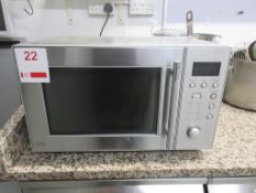 Sainsbury stainless steel microwave oven, model SKU-119974241
