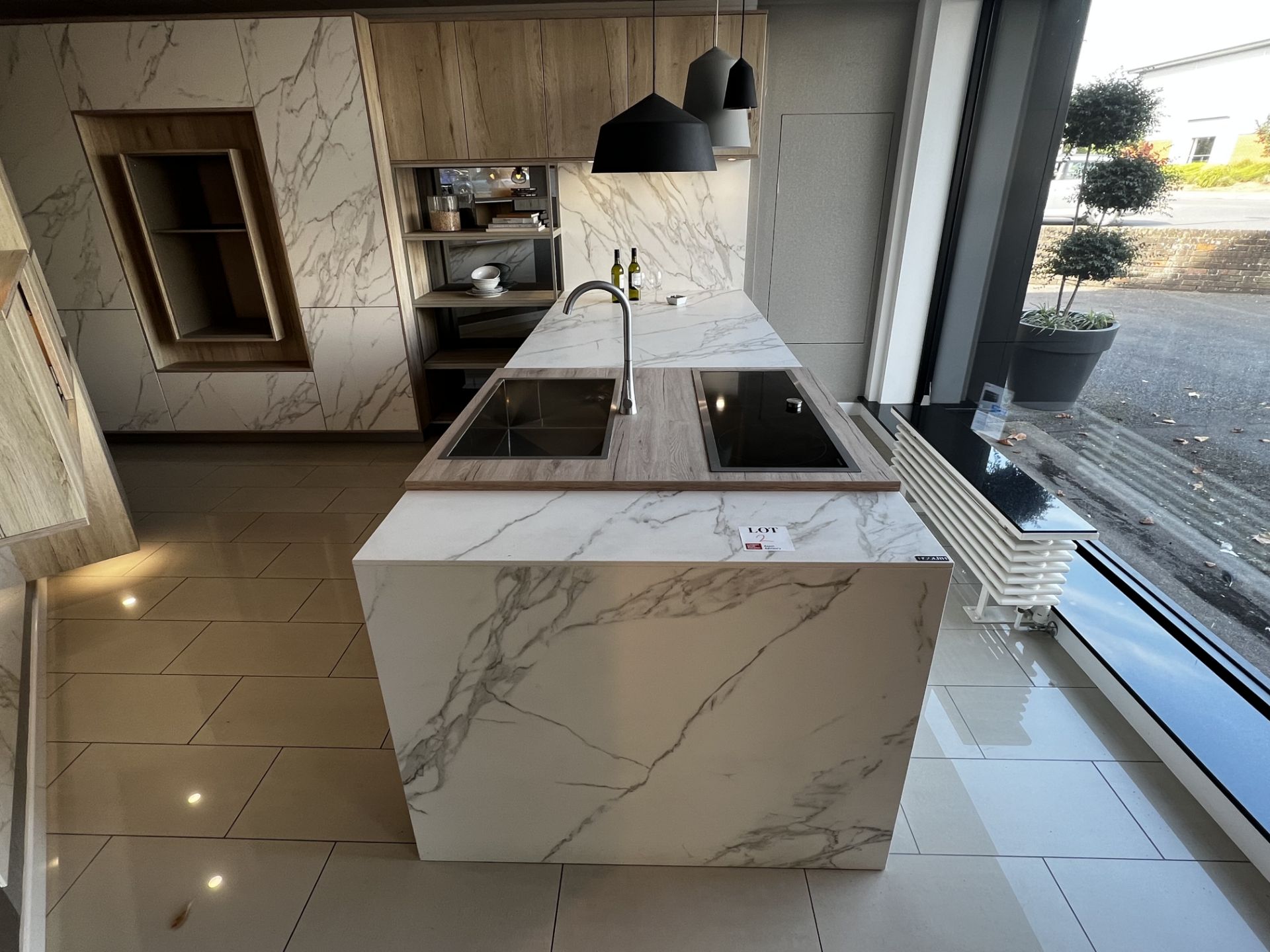 "The 8000" NeoLith display kitchen, marble/light wood effect. To include Blanco sink, retail price - Bild 2 aus 11