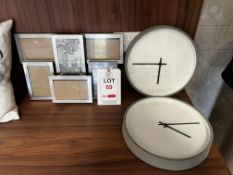 Two Clocks, one picture frame
