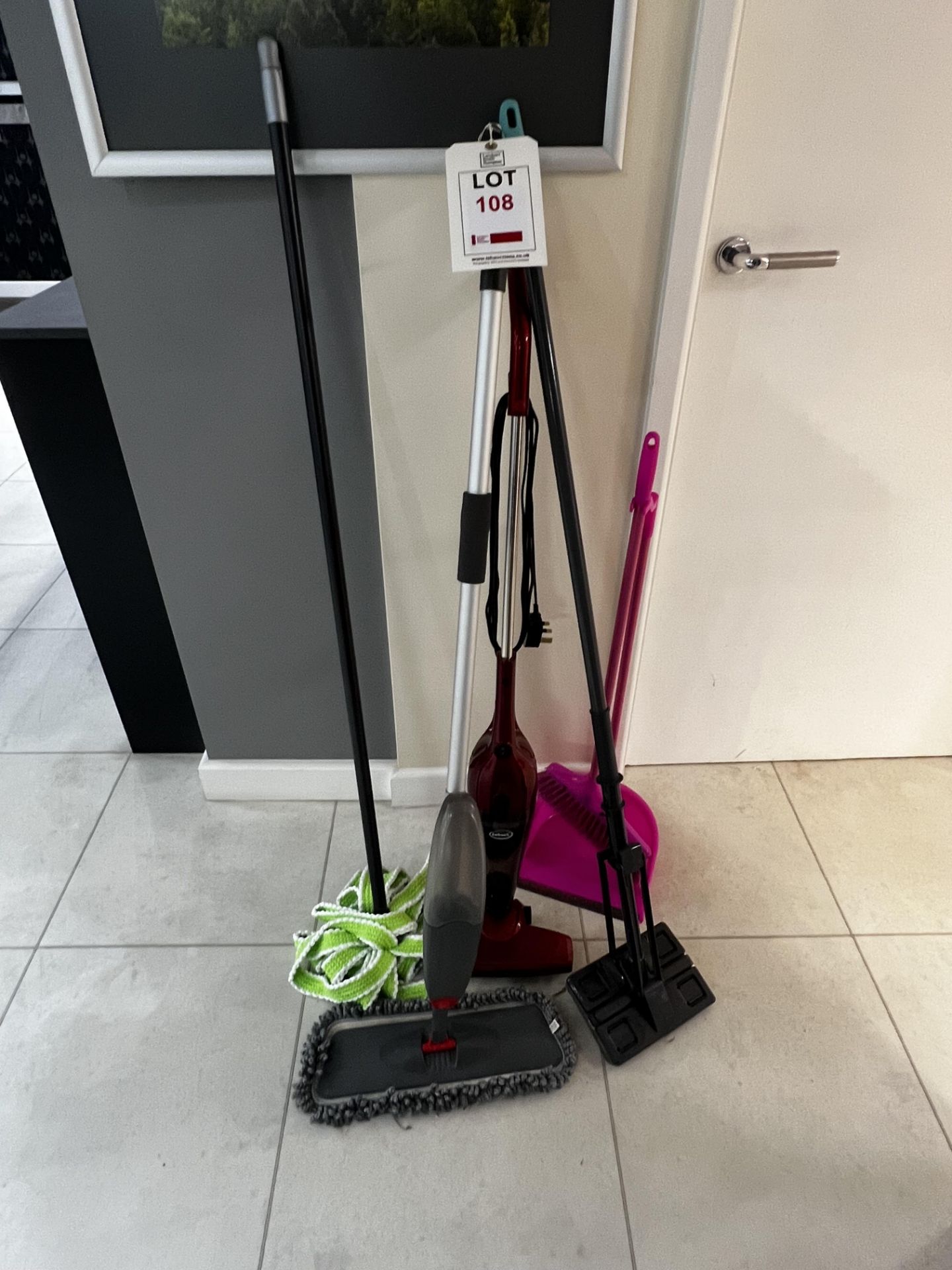 Assorted cleaning equiptment (Hoover, mops etc.)