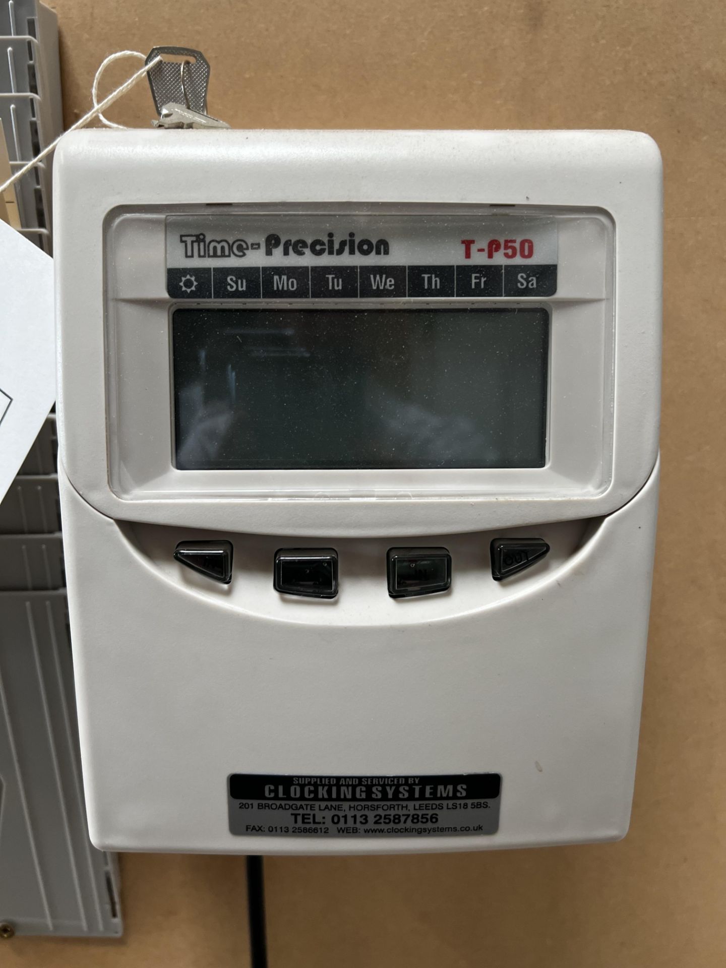 Time Precision T-P50 clock in machine