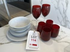 Plates, bowls, wine glasses & tumblers