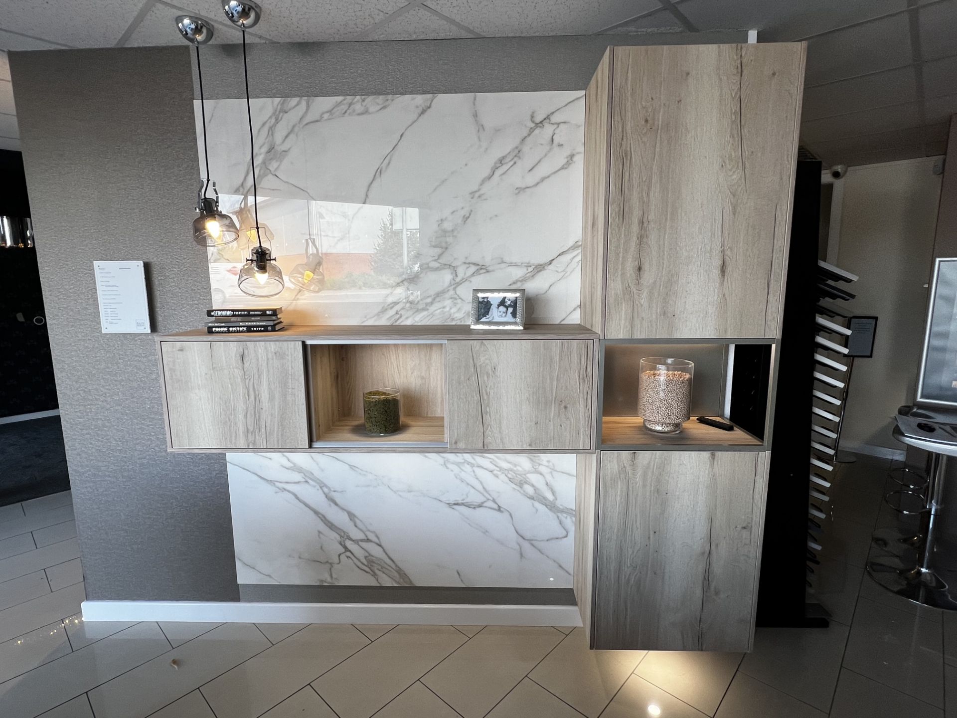 "The 8000" NeoLith display kitchen, marble/light wood effect. To include Blanco sink, retail price - Bild 3 aus 11