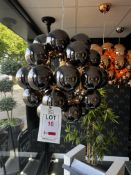 Gunmetal ball hanging llight (ex display)