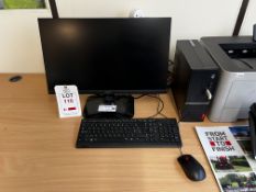 Acer computer, keyboard, mouse, Lenovo tower (this lot is located at Portreath)