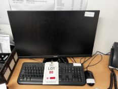 Two Acer monitors, two keyboards, 2 mice (This lot is located in Plympton)