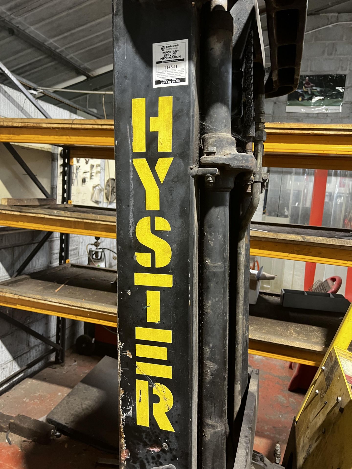 Hyster counter balance, model EZ00XL, serial no. C108A04644P date of manufacture 1993, hours: t.b. - Image 9 of 12