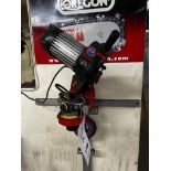 Chainsaw blade sharpener with disc, 230v Tecomec (this lot is located at Portreath)