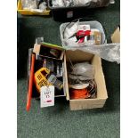 Three boxes of test equipment and parts (This lot is located in Plympton)