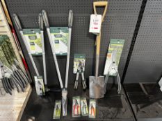 Burgon & Ball garden equipment including: spade precision, shear bypass loppers, lawn sear, edging