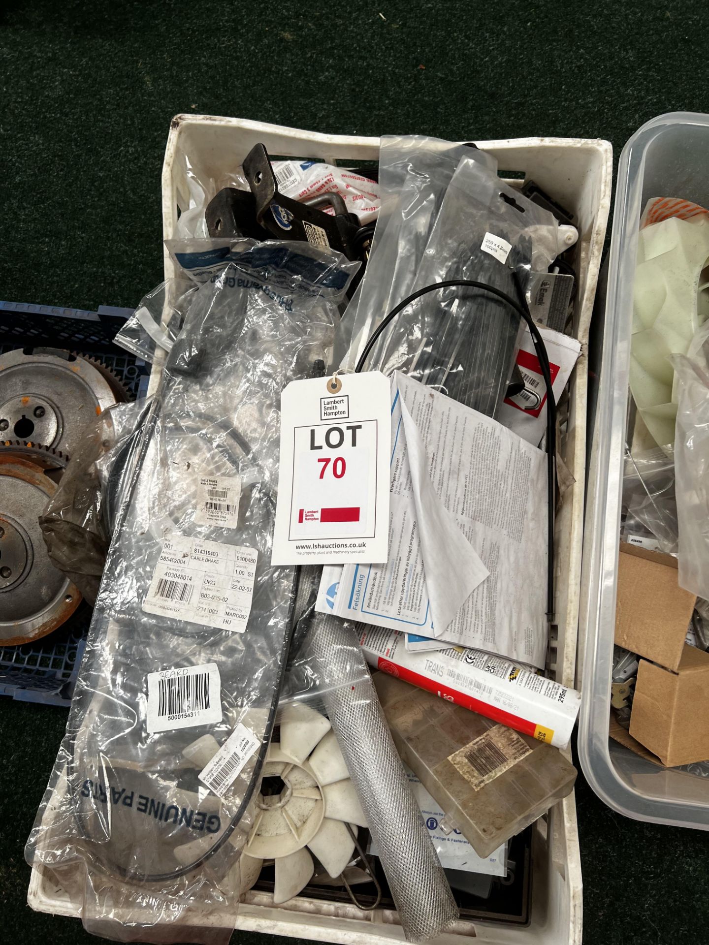 Three boxes of miscellaneous parts for gardening machinery (This lot is located in Plympton) - Image 3 of 5