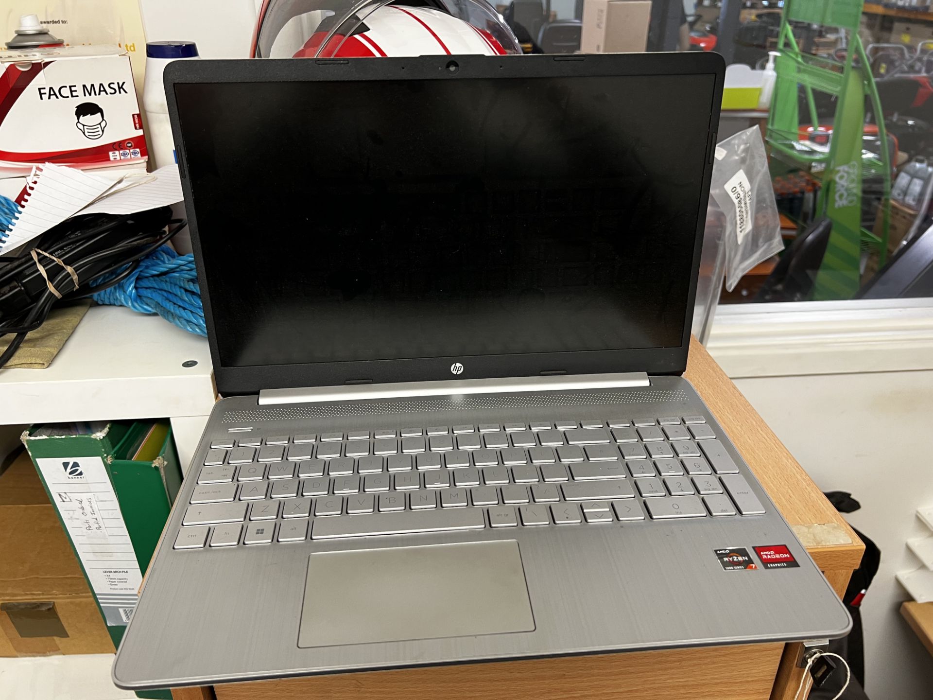 HP Laptop, model 155-EQ2510SX, with charger (This lot is located in Plympton)