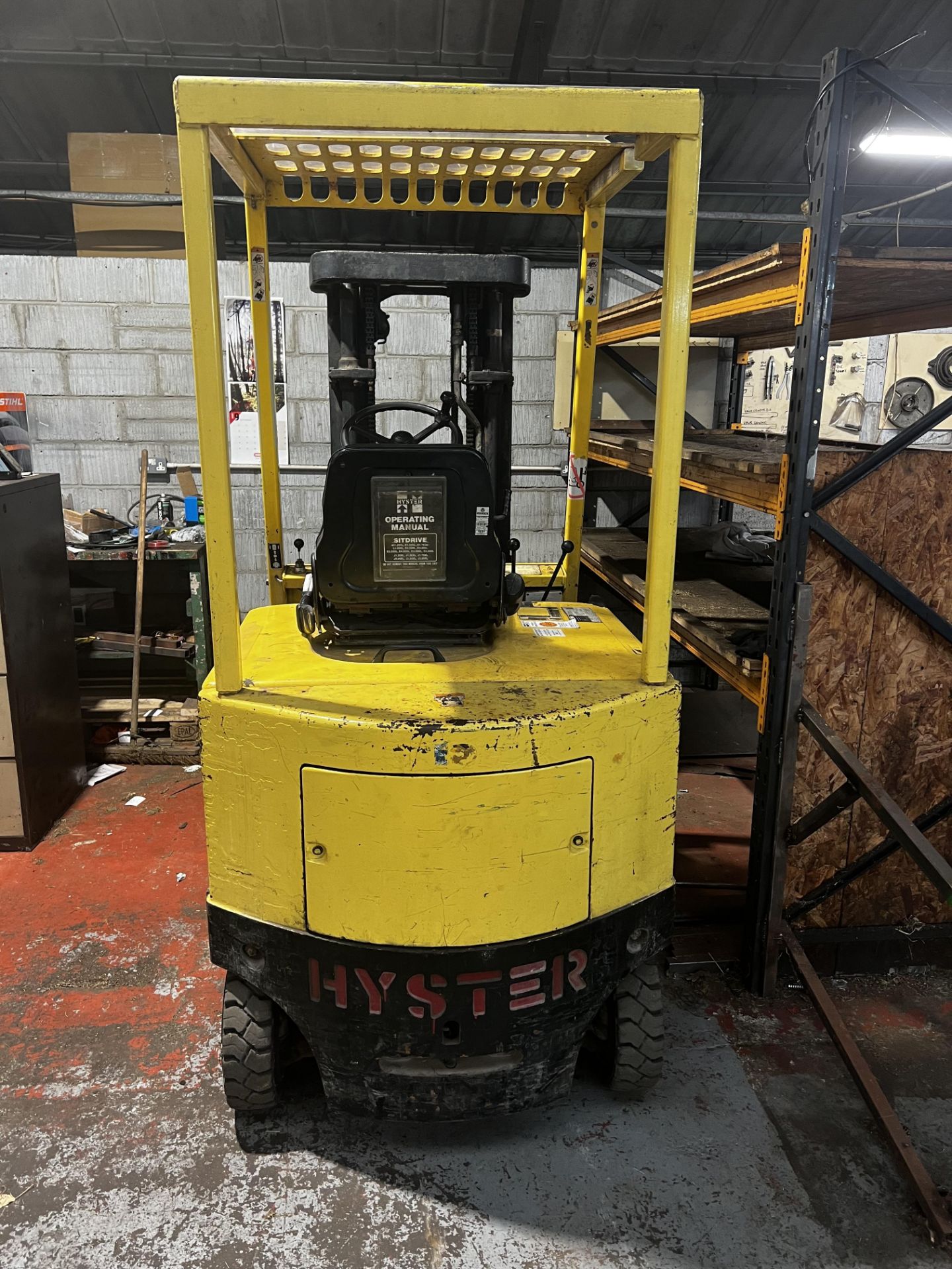 Hyster counter balance, model EZ00XL, serial no. C108A04644P date of manufacture 1993, hours: t.b. - Image 3 of 12