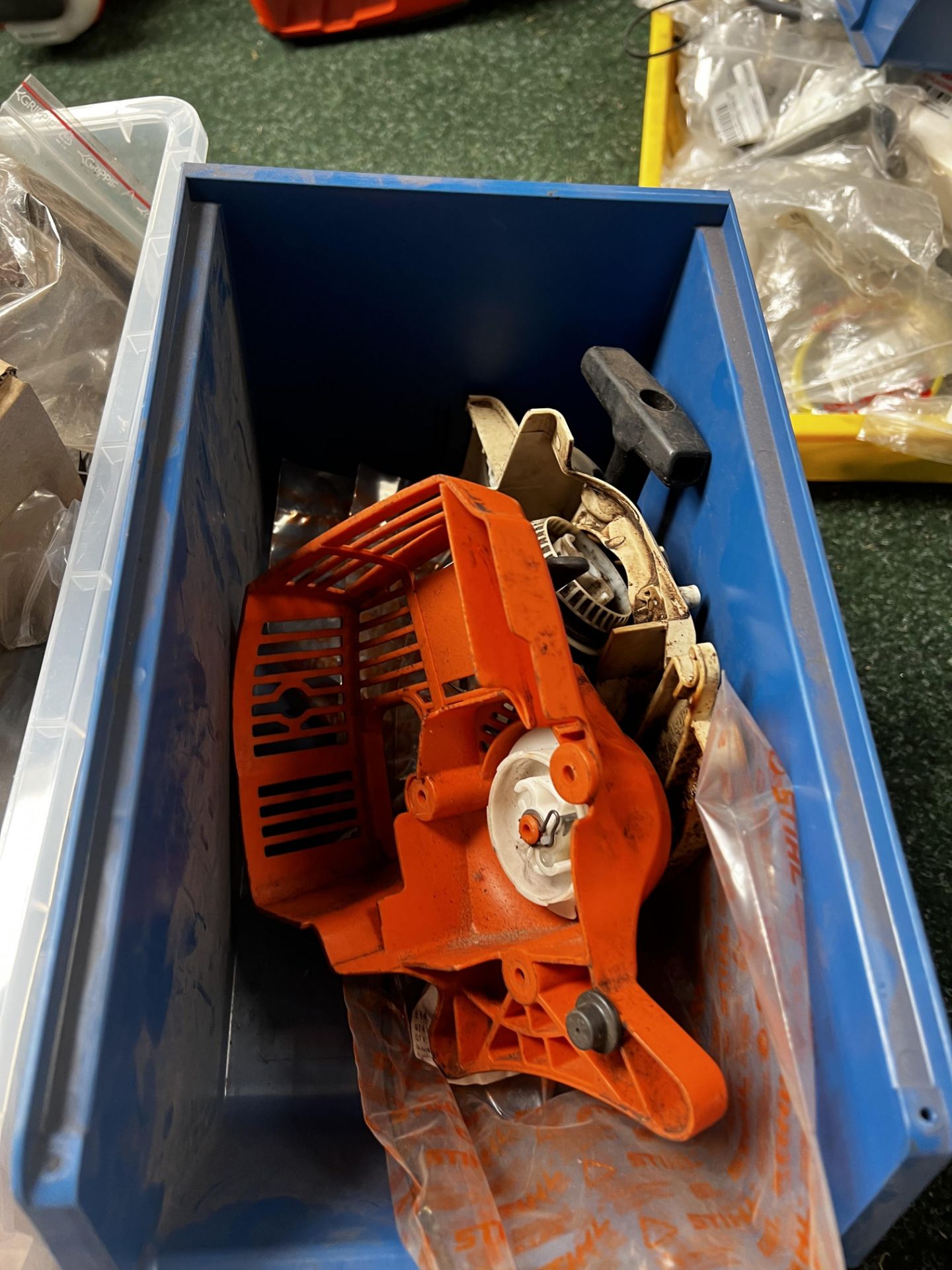 Five boxes of assorted Stihl parts (This lot is located in Plympton) - Image 3 of 6
