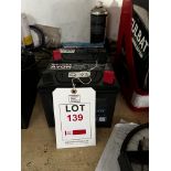 Two Avon 12v batteries, part no. 896MF mower batteries (this lot is located at Portreath)