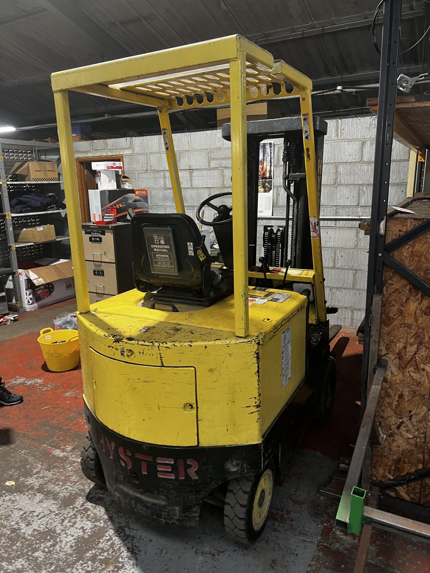 Hyster counter balance, model EZ00XL, serial no. C108A04644P date of manufacture 1993, hours: t.b. - Image 4 of 12