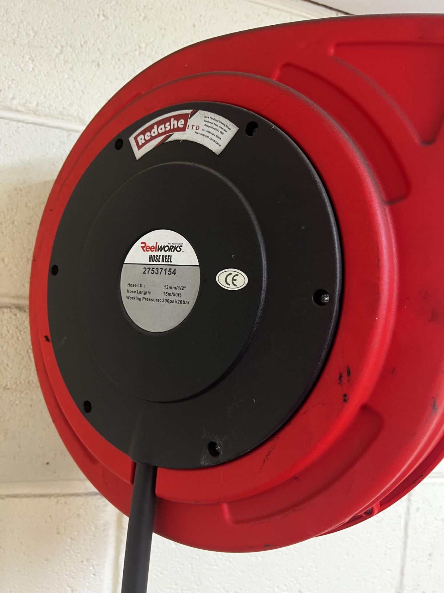 Redashe Reelworks Hose Reel hose ID 13mnf1/ 2 inch, hose length 15m - 50ft, working pressure - Image 2 of 6