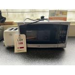 Logik microwave and toaster (this lot is located at Portreath)