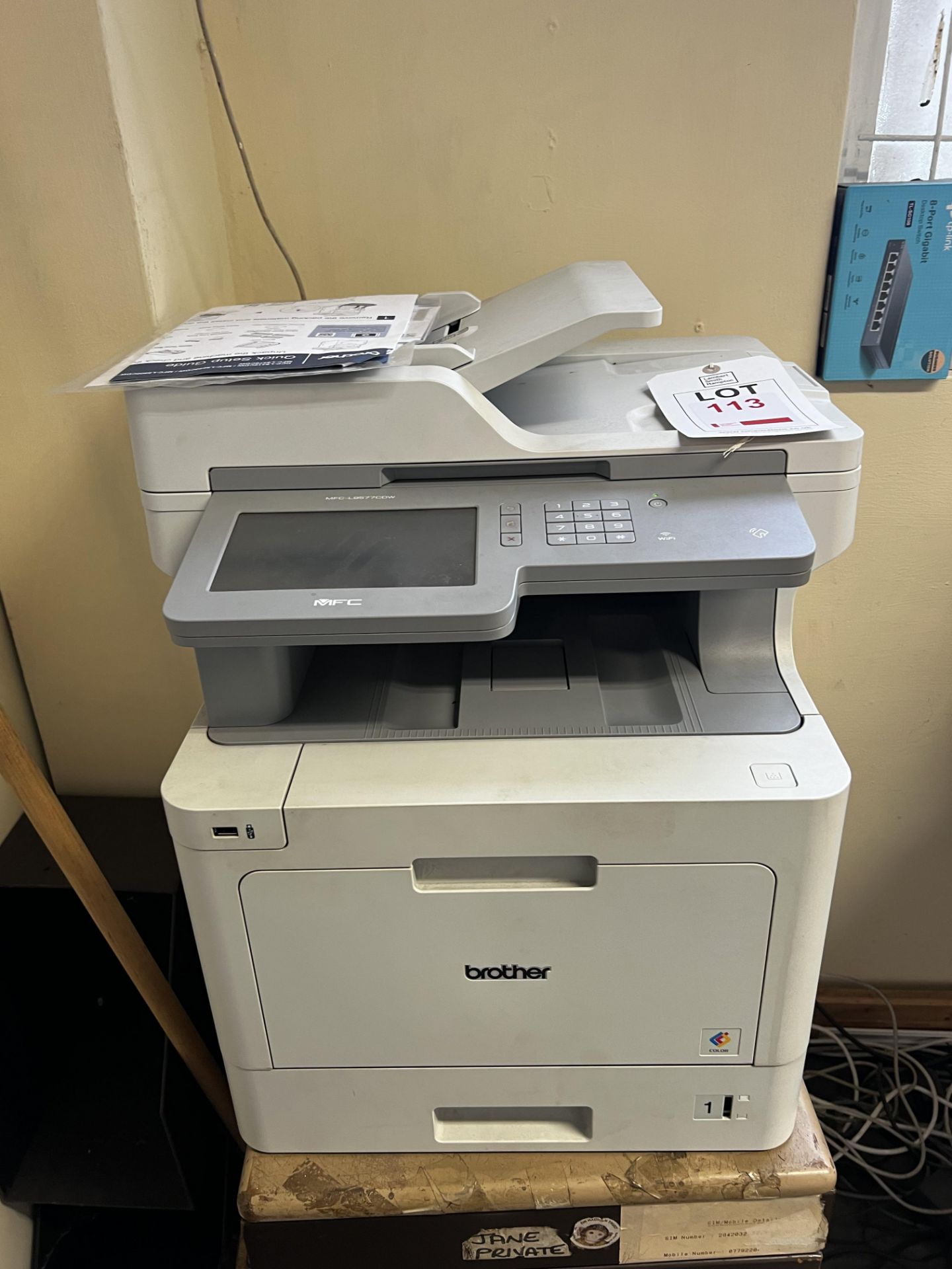 Brother MFC L9577 CDW printer (this lot is located at Portreath)