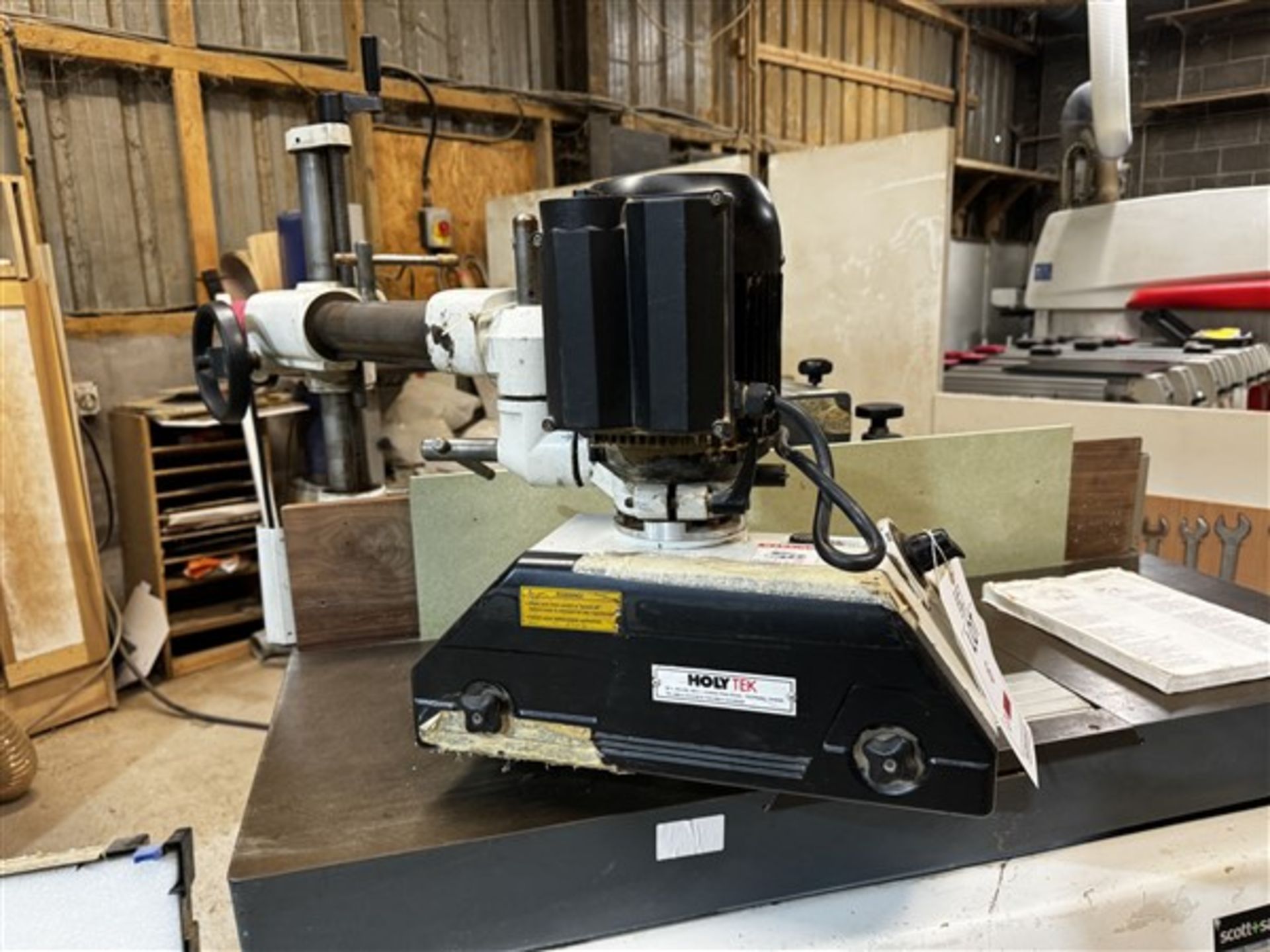 Paoloni TX160 spindle moulder, serial no. 20556 (2007) with overtable feeder - Image 7 of 12