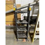 12-rung adjustable folding ladder