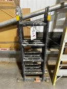 12-rung adjustable folding ladder