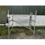 Scaffold raised work platform, height 6ft approx.