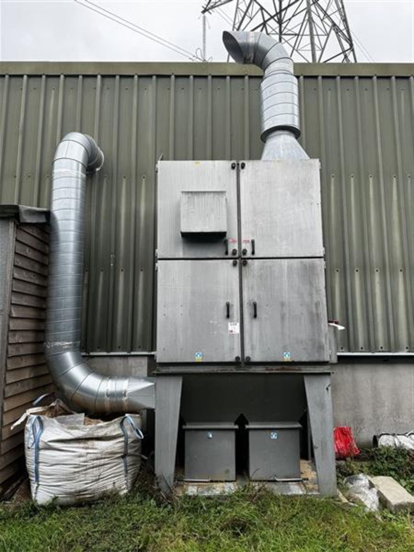 A1 Extraction Ltd dust extractor height 3.2m x length 1.7m x width 105cm (approx) Excluding height
