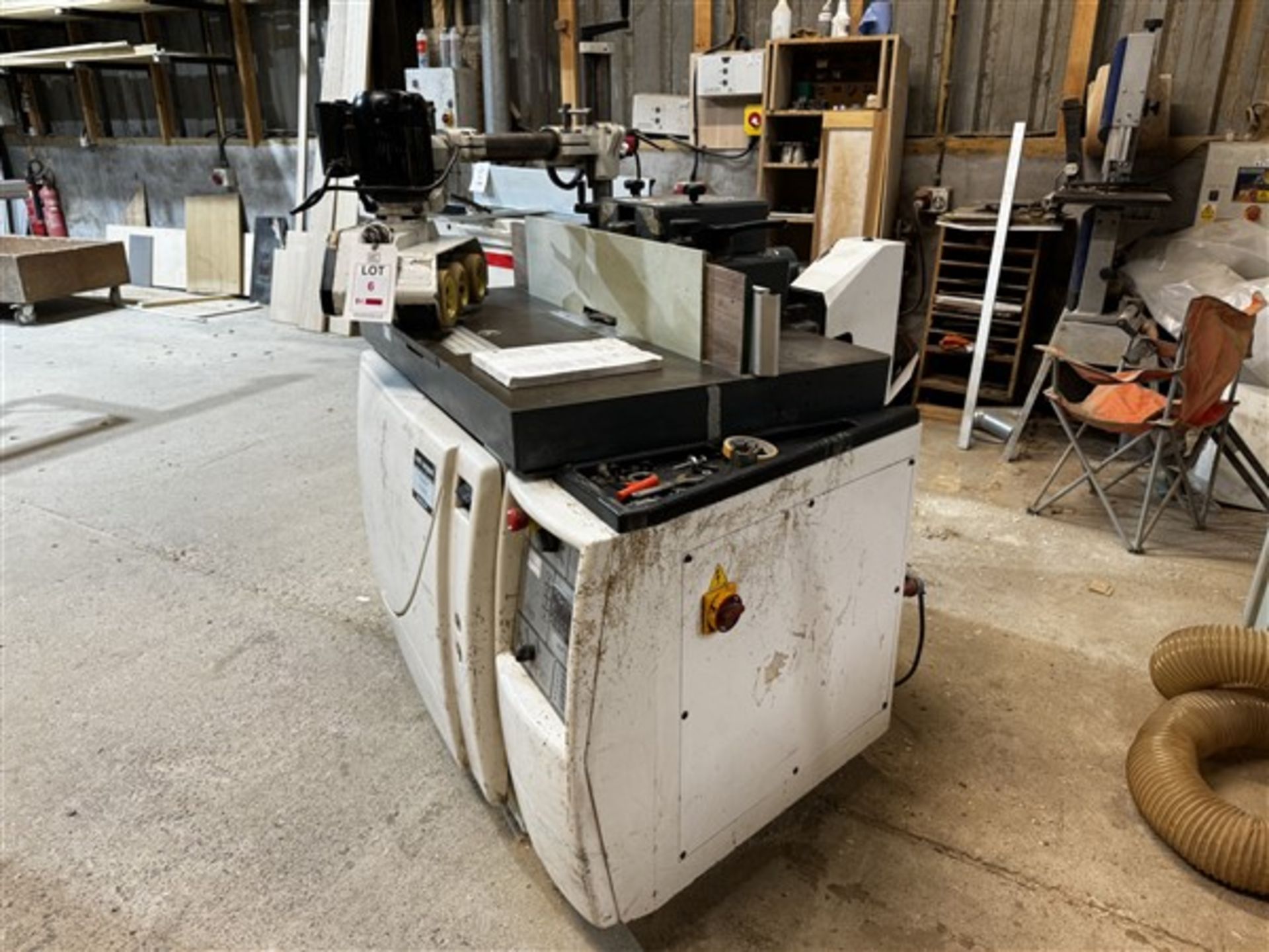 Paoloni TX160 spindle moulder, serial no. 20556 (2007) with overtable feeder - Image 2 of 12