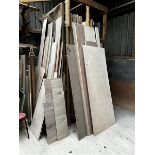 Assorted wood as lotted