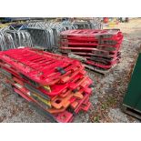 Approx 40 plastic crash barriers