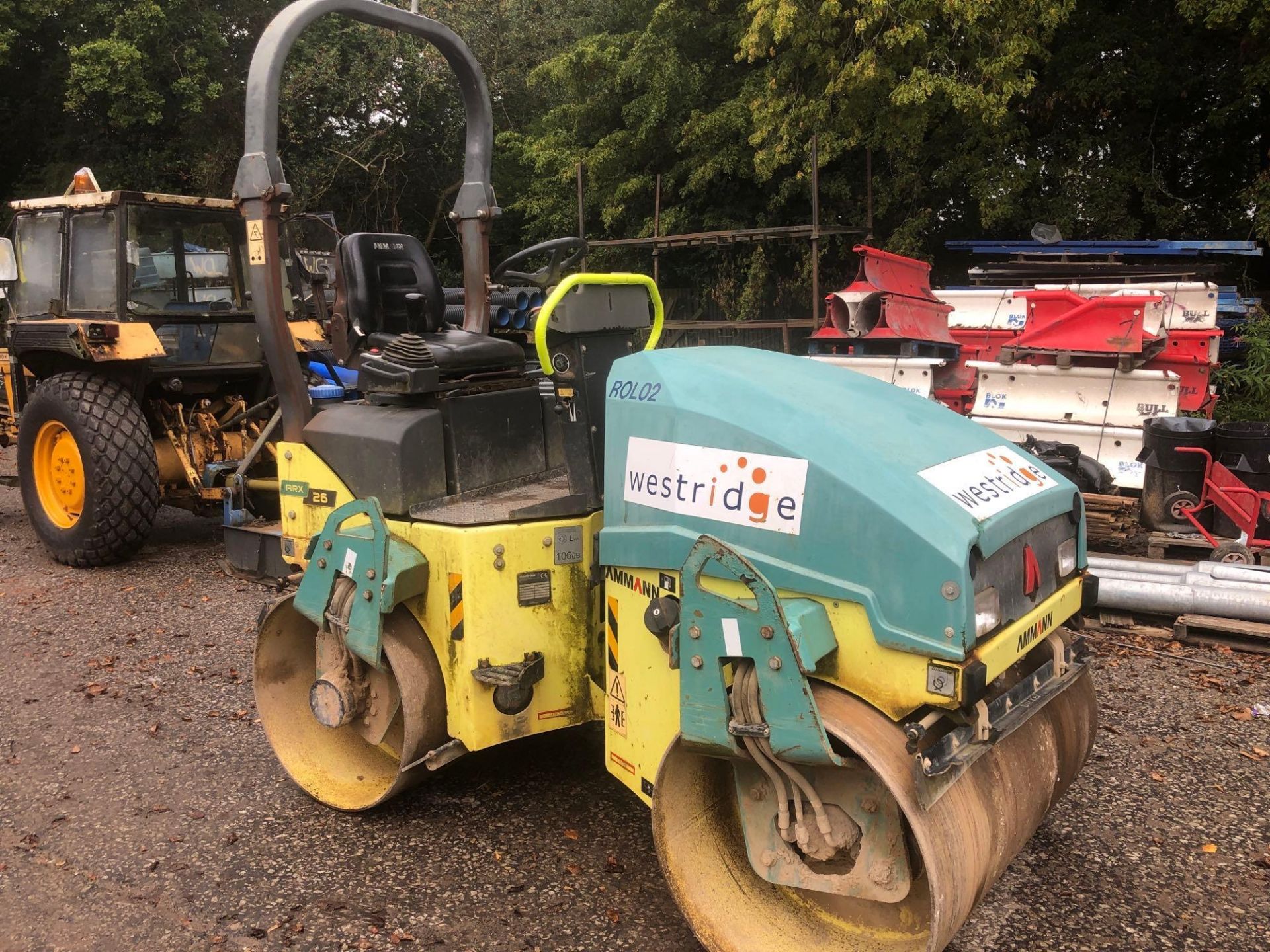 Ammann articulated tandem roller type ARX26 CWL No ROL2, s/n 6150340 recorded hours 734, Operating
