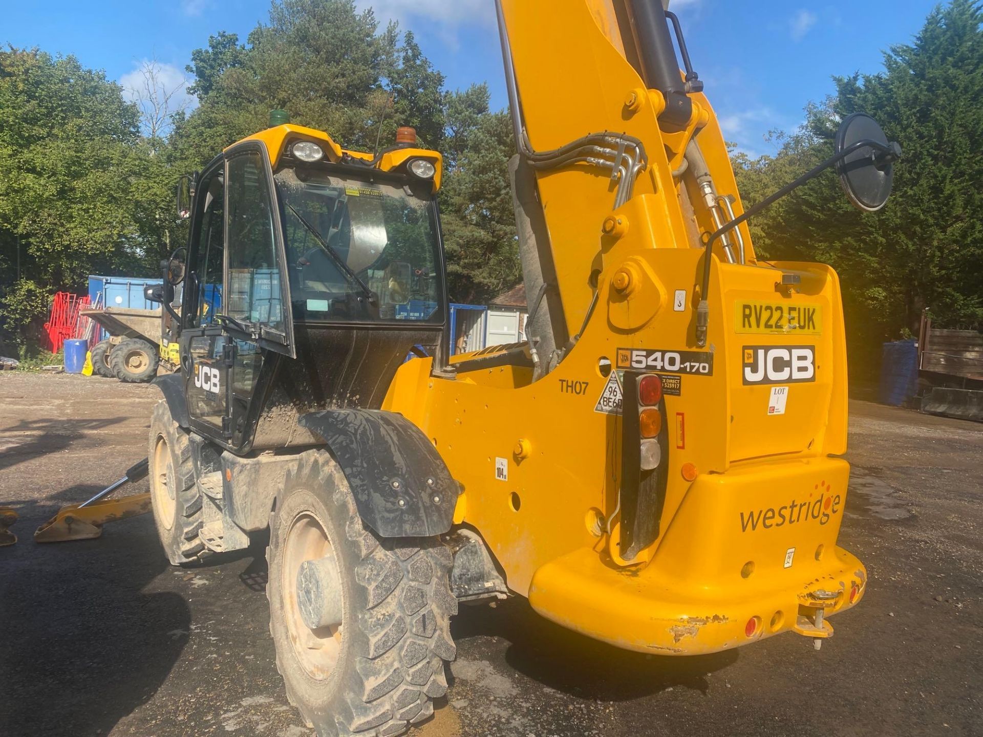 JCB series 5AF model 540-170 telescopic handler, operating mass 12300Kg, rated capacity 4000Kg, - Image 3 of 12